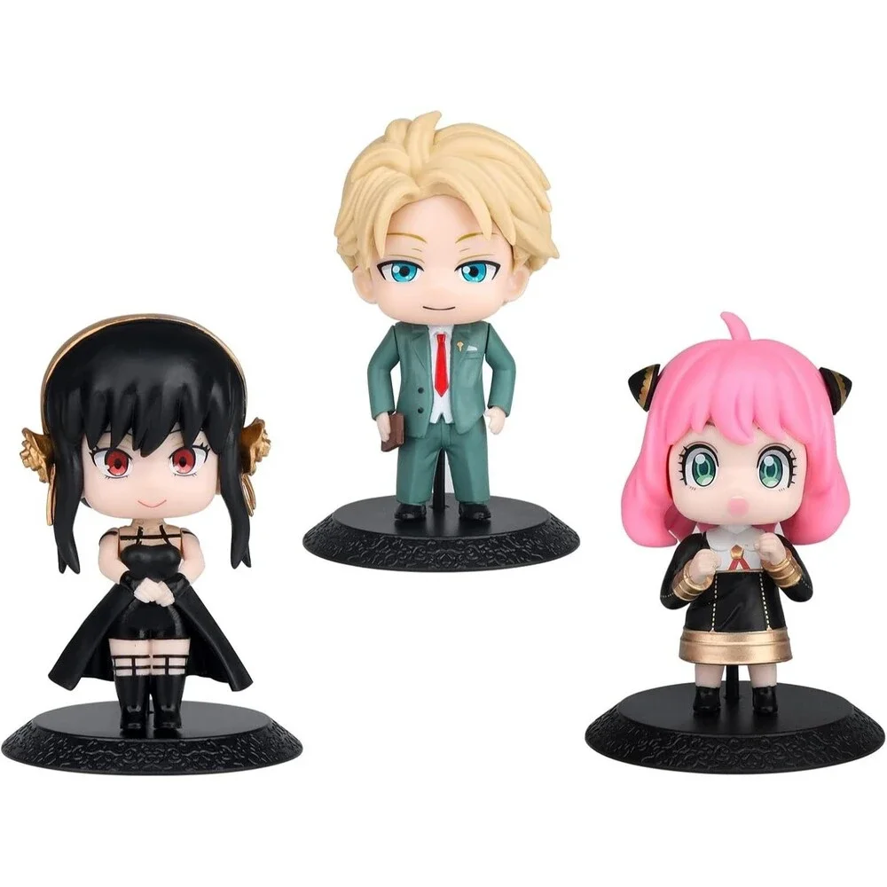 Spy × Family Chibi Forger Anime Mini Figures (6 Figs) 2 Each of Anya, Yor, Loid